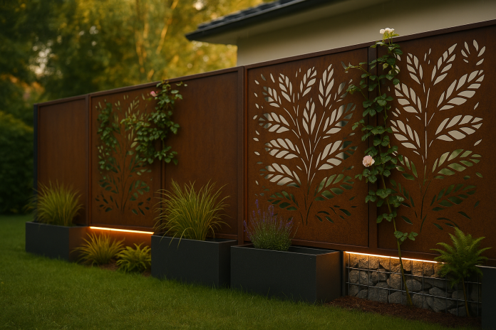 Este posibilă integrarea elementelor naturale, precum flori sau frunze, în designul panourilor de gard Este posibilă integrarea elementelor naturale, precum flori sau frunze, în designul panourilor de gard