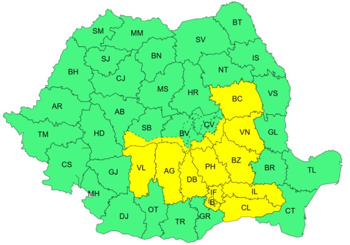 Avertizare de zăpadă și precipitații în București și 13 județe Avertizare de zăpadă și precipitații în București și 13 județe. Strat de zăpadă la Rânca, drumarii deszăpezesc drumurile