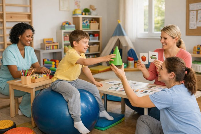 Cum se combină kinetoterapia cu logopedia și terapia ocupațională în cazul copiilor cu întârzieri globale Cum se combină kinetoterapia cu logopedia și terapia ocupațională în cazul copiilor cu întârzieri globale?