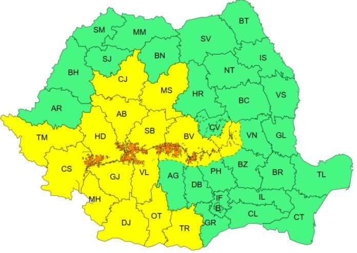 Aproape întreaga națiune, sub influența ploilor, furtunilor de zăpadă, precipitațiilor și vântului intens. Zonele impactate de cod portocaliu și... Aproape întreaga națiune, sub influența ploilor, furtunilor de zăpadă, precipitațiilor și vântului intens. Zonele impactate de cod portocaliu și...