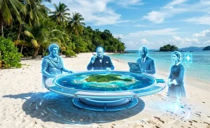 Experiment riscant? Prima insulă globală condusă de Inteligența Artificială. „Miniștri” automatizați influențați de Churchill, Roosevelt și Gandhi. Experiment riscant? Prima insulă globală condusă de Inteligența Artificială. „Miniștri” automatizați influențați de Churchill, Roosevelt și Gandhi.