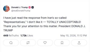„Inacceptabil”. Prima reacție a lui Trump după ce Iranul a reacționat la propunerea SUA de... „Inacceptabil”. Prima reacție a lui Trump după ce Iranul a reacționat la propunerea SUA de...